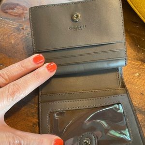 Coach yellow ochre wallet